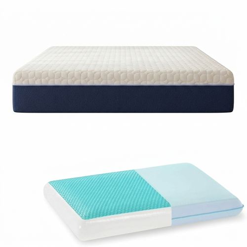 Gelsea 12 Inch King Mattress + Cooling Pillow Bundle